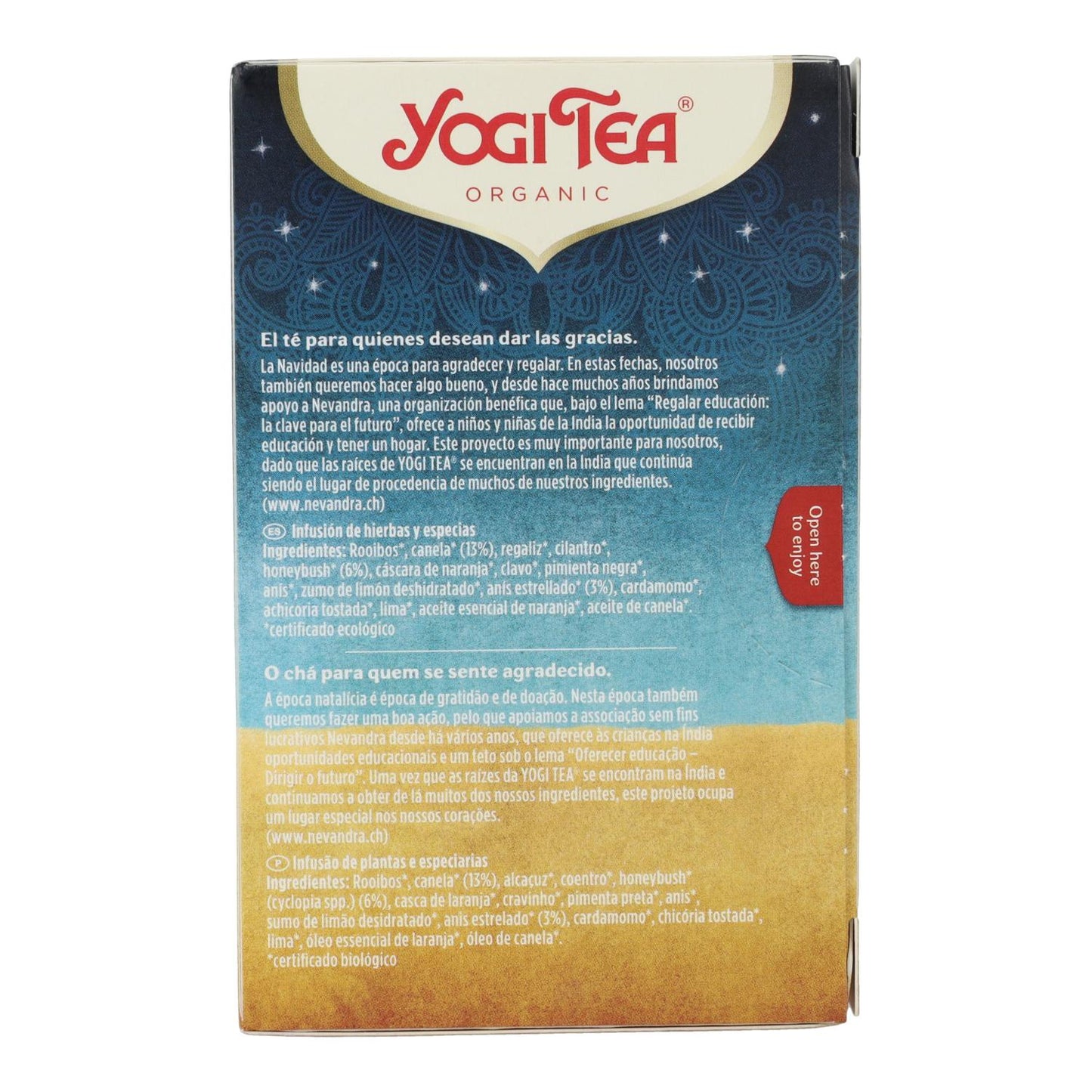 Yogi Tea BIO Tè Natale 17 bustine