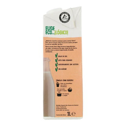 Pack 6X Bebida Vegetal de Avena 0% Azúcar Bio Ecocesta 1L