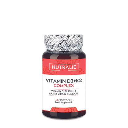 Nutralie Vitamin D3+K2-Komplex 10000 IE + Vit C 60 Kapseln