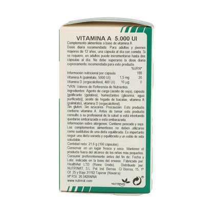 Witamina A 5000 IU 100 kapsułek Health Aid