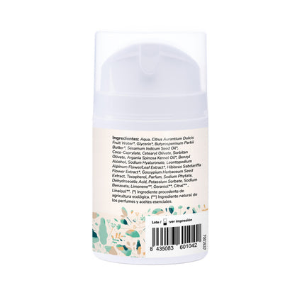 Crema idratante viso all'argan e cotone Planeta Huerto 50 ml