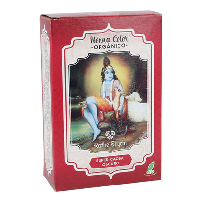 Henna-Pulver Super Mahagoni dunkel Radhe Shyam 100 g