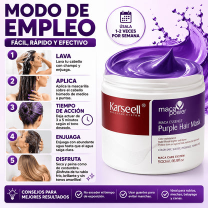 Mascarilla Capilar Violeta Karseell 500 ml