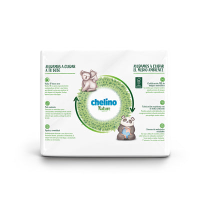 Pieluchy T6 17-28 kg Chelino Nature 27 sztuk