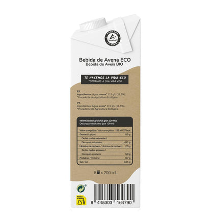 Pack 6x Haferdrink ECO Planet Garden Haferdrink 1L