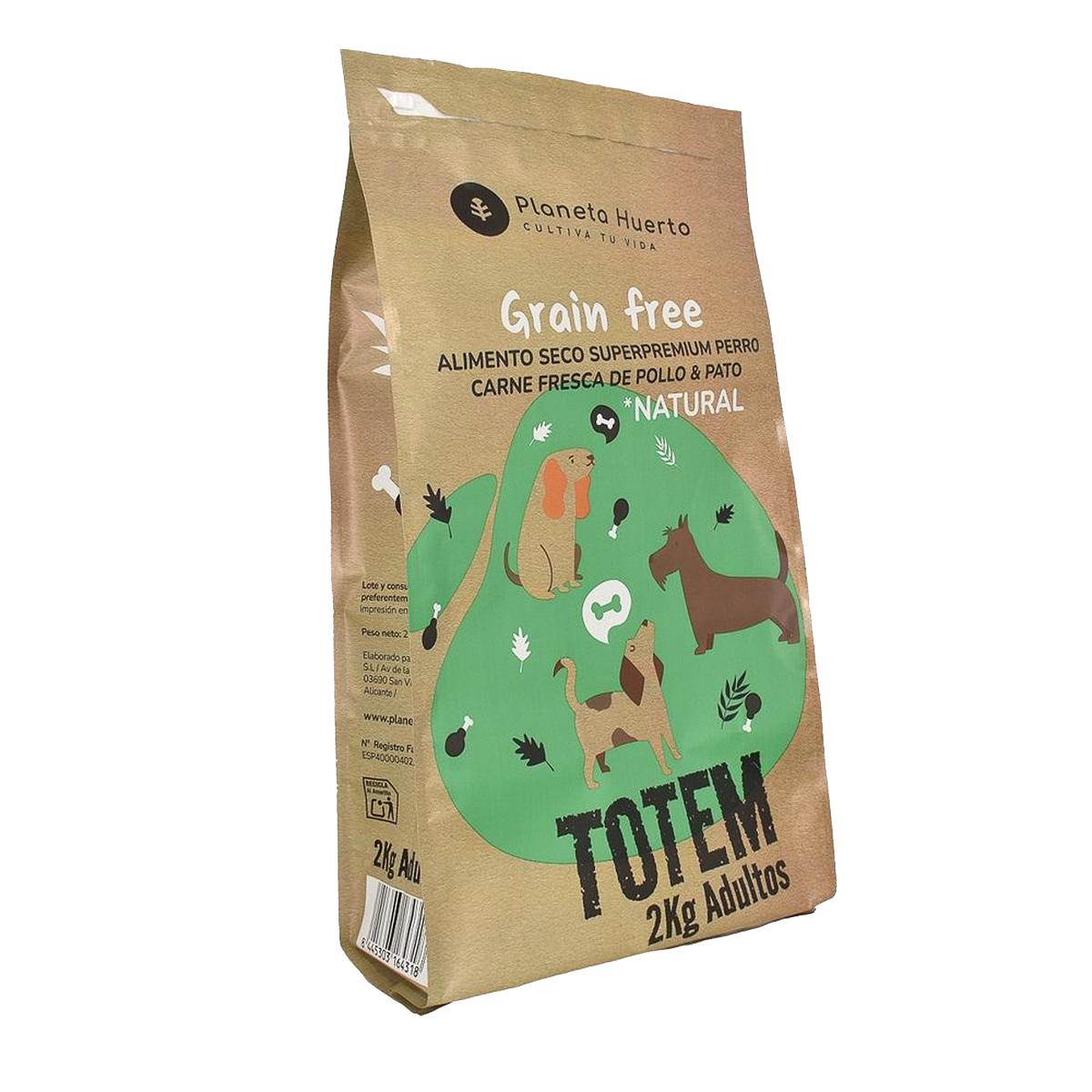 Natuurlijke Graanvrije Superpremium Kip & Eend 2 kg Planeta Huerto