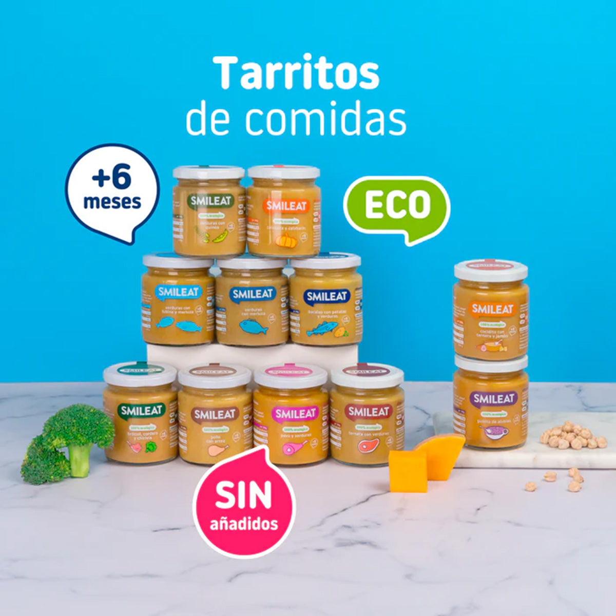 Tarrito BIO pavo y verduras +6 meses Smileat, 230g