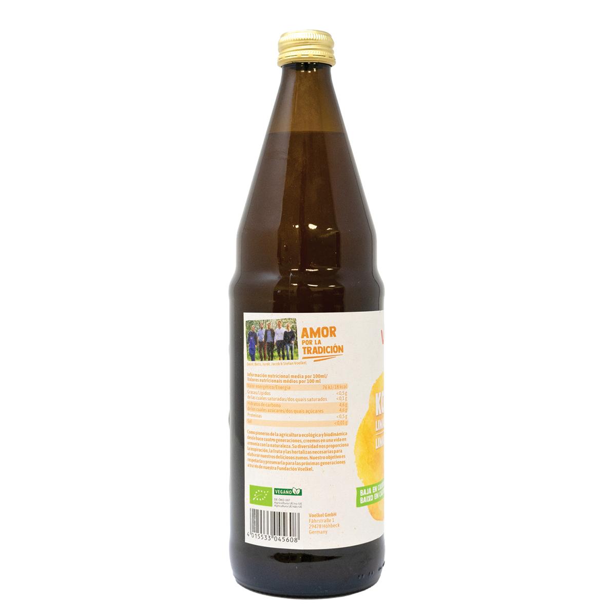 Kombucha citron vert et gingembre BIO Voelkel 750 ml
