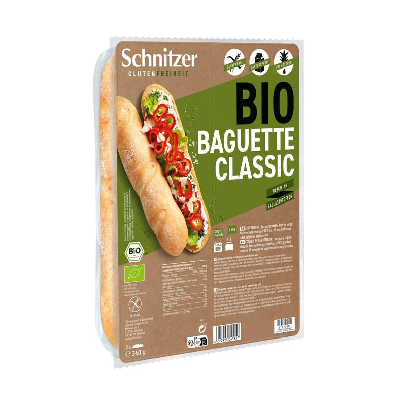 Klasyczna ekologiczna bagietka bezglutenowa Schnitzer 360 g
