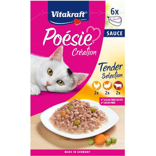 Vitakraft Vitakraft Poésie Creation Sauce Multipack 6 x 85 g våtfoder för katter