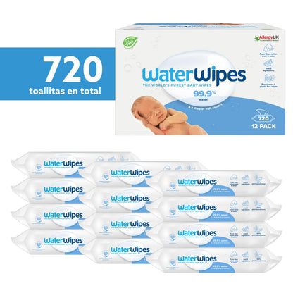 Zestaw WaterWipes BIO Chusteczki dla niemowląt 720 szt.
