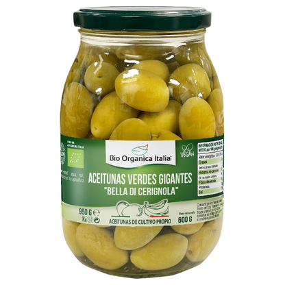 Zielone oliwki Gigantes Bio Organica Italia 950 g