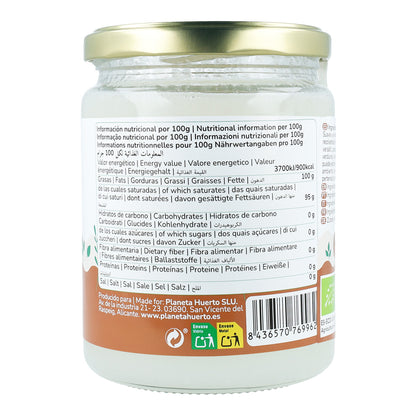 Natives Kokosnussöl ECO Planeta Huerto 500 ml