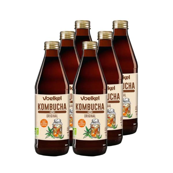 Confezione da 6 Kombucha Original BIO Voelkel 750 ml