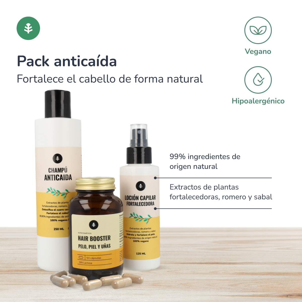 Hair Loss Pack Hair Strengthener Planeta Huerto