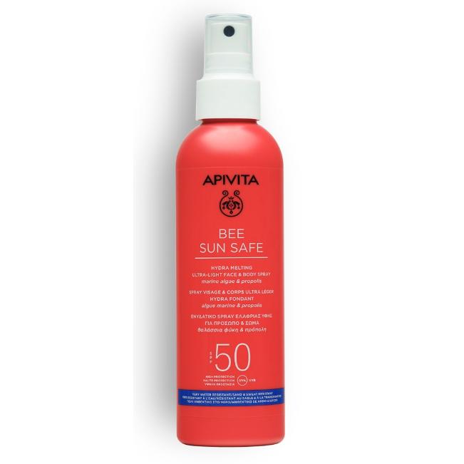 Solsprut Hydra Melting SPF50 Apivita 200 ml