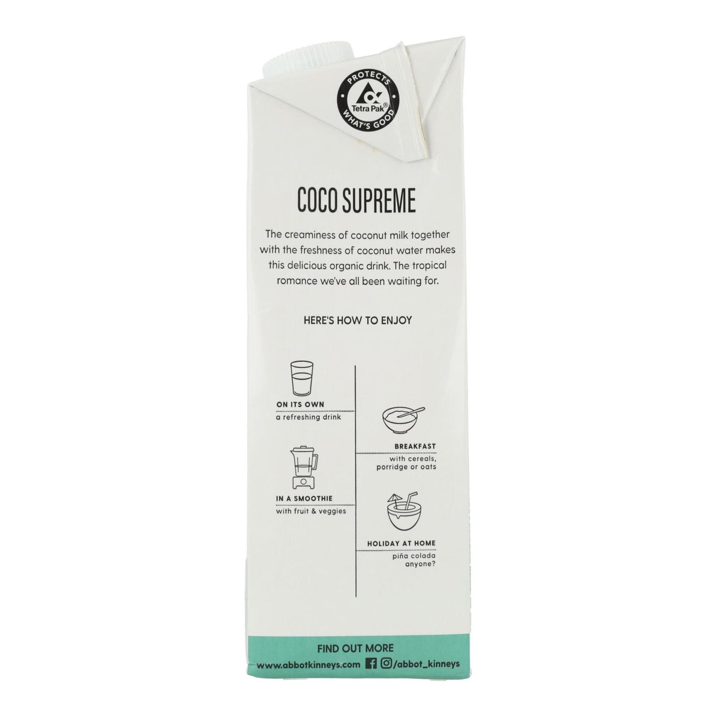 Bevanda vegetale al cocco supreme Bio Abbot Kinney 1L