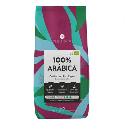Eco 100% Arabica koffiebonen Planeta Huerto 1 kg