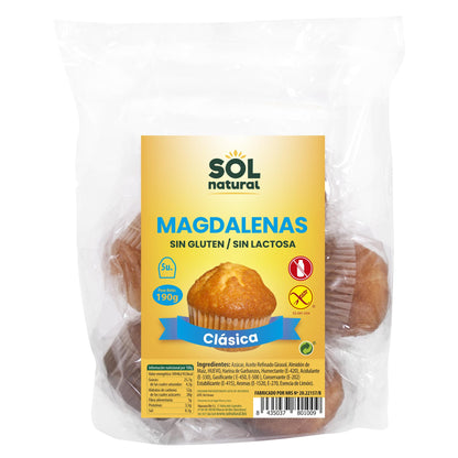 Glutenvrije madeleines Sol Natural 190 g