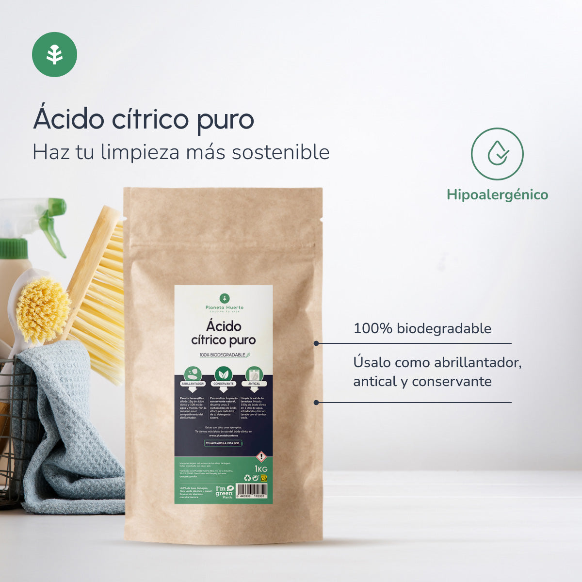 Pack 3xAcide citrique Planeta Huerto 2,5 Kg