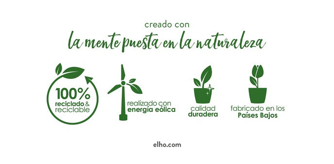 Bloempot met zelfbewatering Greensense Aquacare Square Elho 30 cm charcoal grey