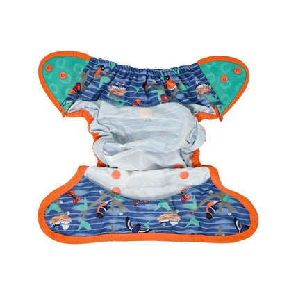 Pop-in Round the Garden-overtrek met drukknopen