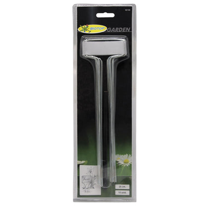 Etykiety cynkowe 25 cm Biotop – 10 sztuk + ołówek do ogrodu i warzywnika