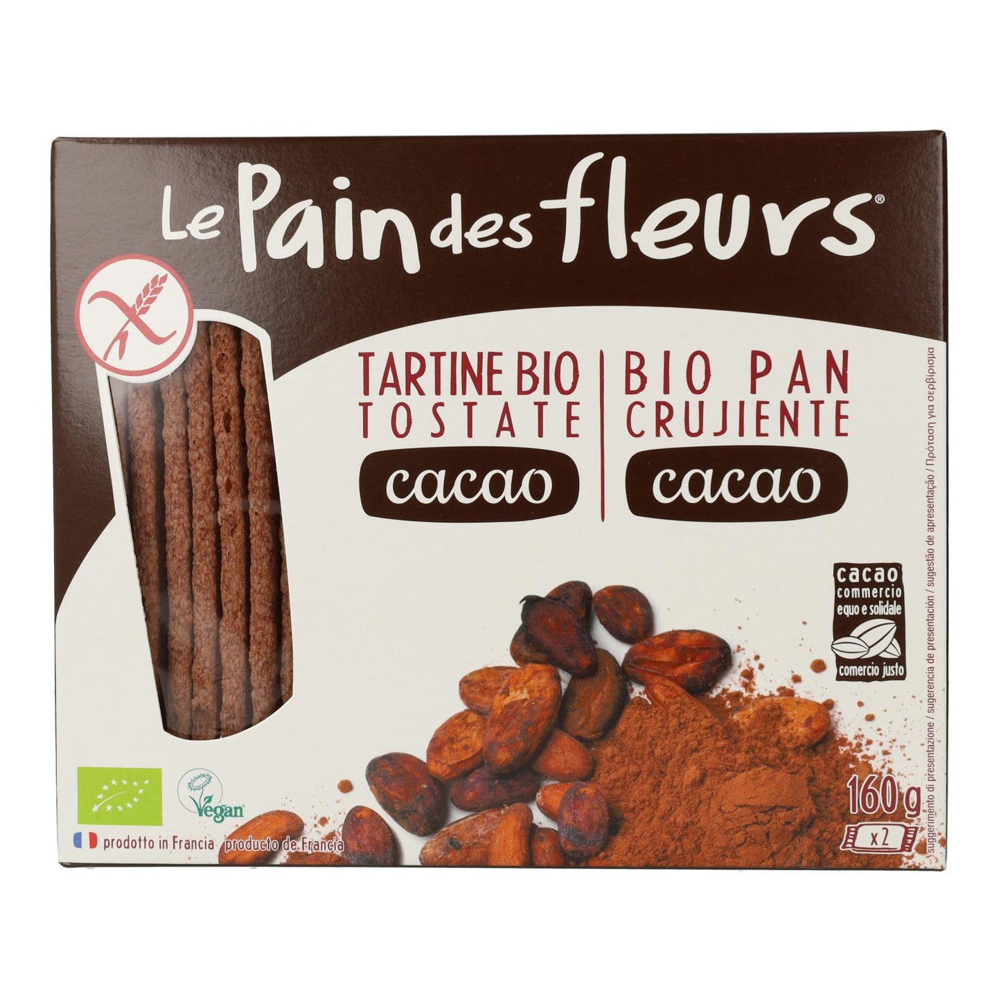 Crackers croustillants au cacao Le pain de fleurs 160 g