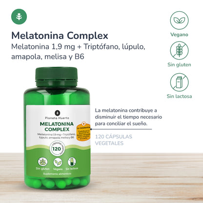 Pak 2xMelatonine complex Planeta Huerto 120 caps