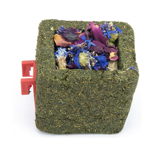 Hosomaki aux fleurs : bleuet bleu et pétales de rose Ribero, snack sushi pour lapins et rongeurs