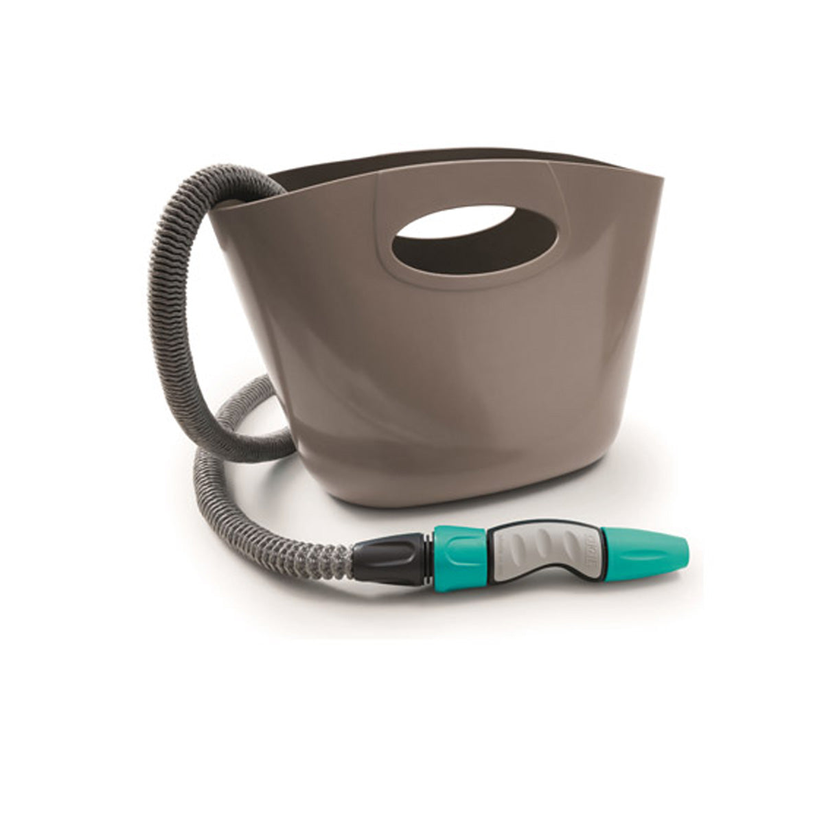 Kit tuyau extensible gris dans un sac en plastique AQUAPOP 15 m