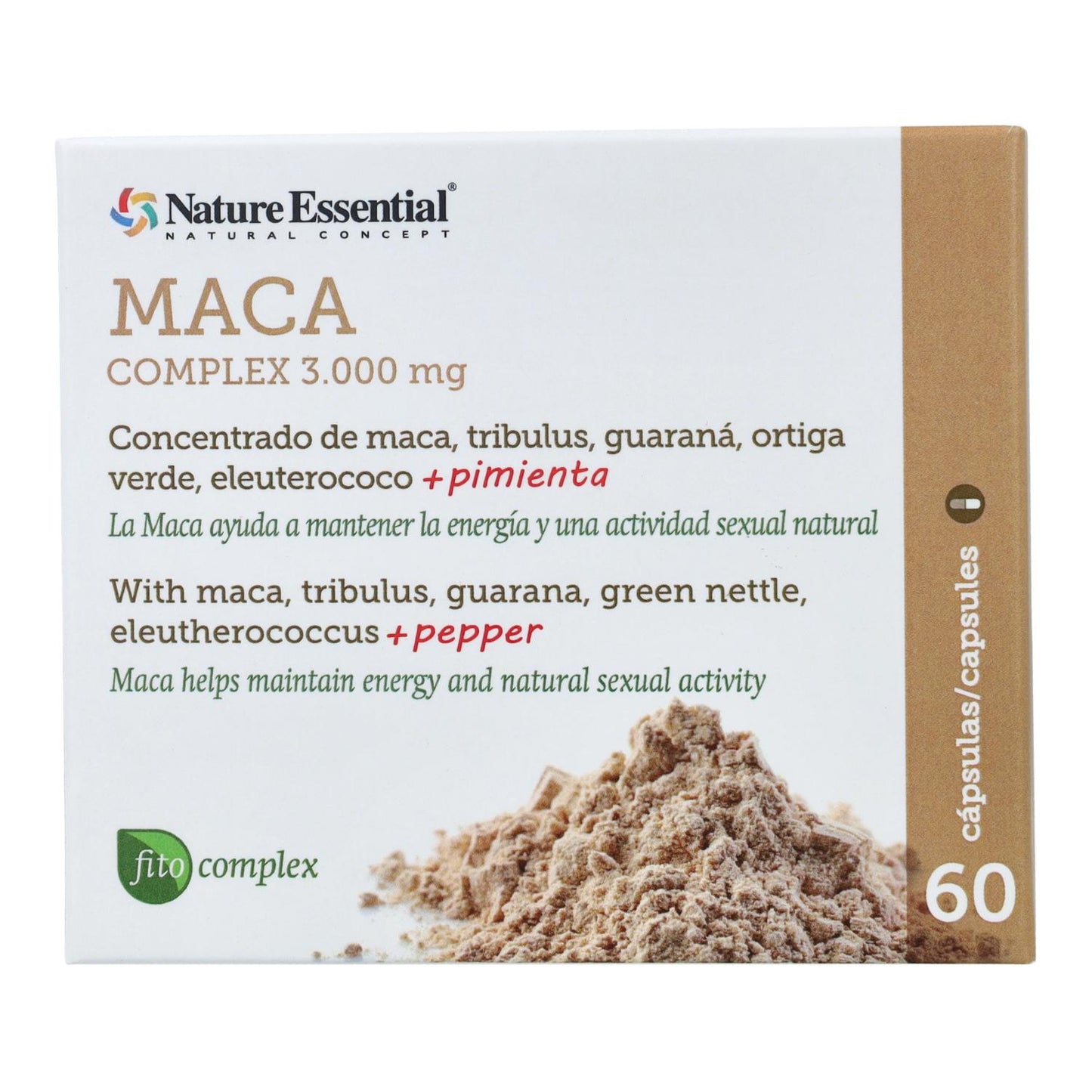 Maca-Komplex Nature Essential 3000 mg, 60 Kapseln