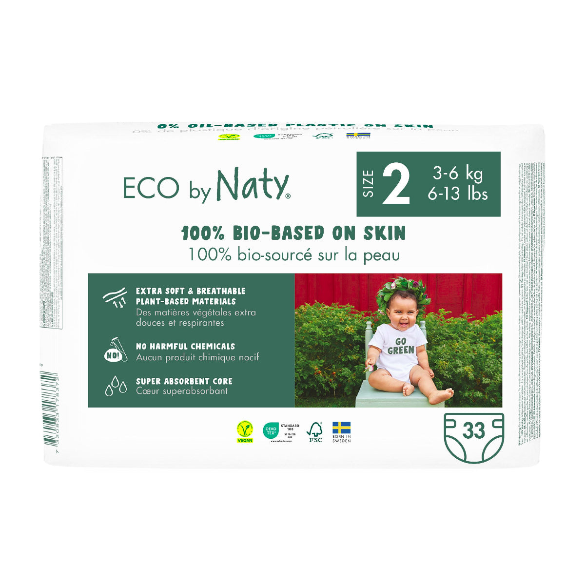 Pieluchy nr 2 3-6 kg Naty 33 szt.