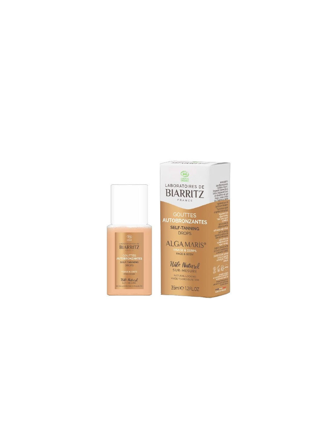 Gouttes autobronzantes visage & corps Biarritz 35 ml