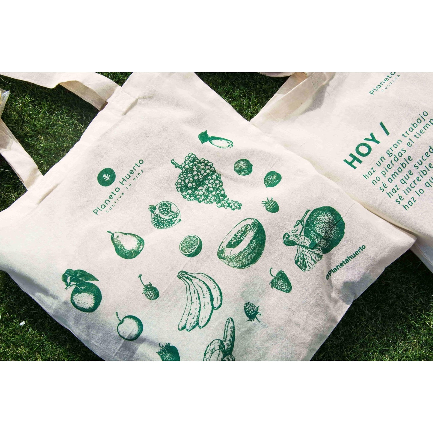 Stofftasche mit Fruchtmotiv