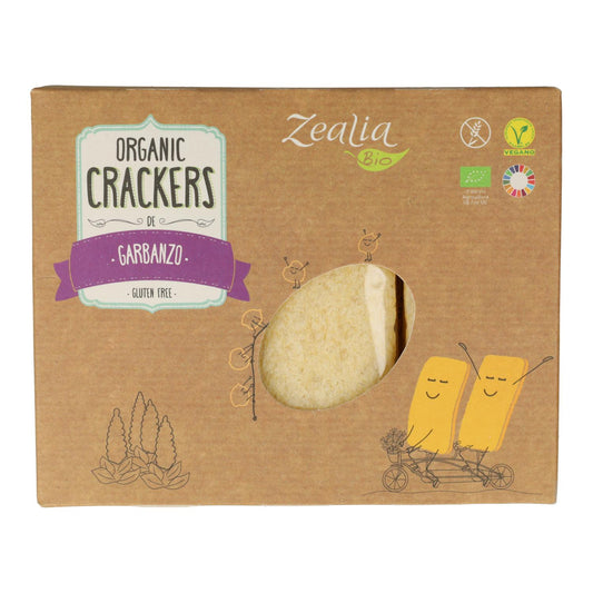 Cracker di ceci biologici senza glutine Zealia 120 g