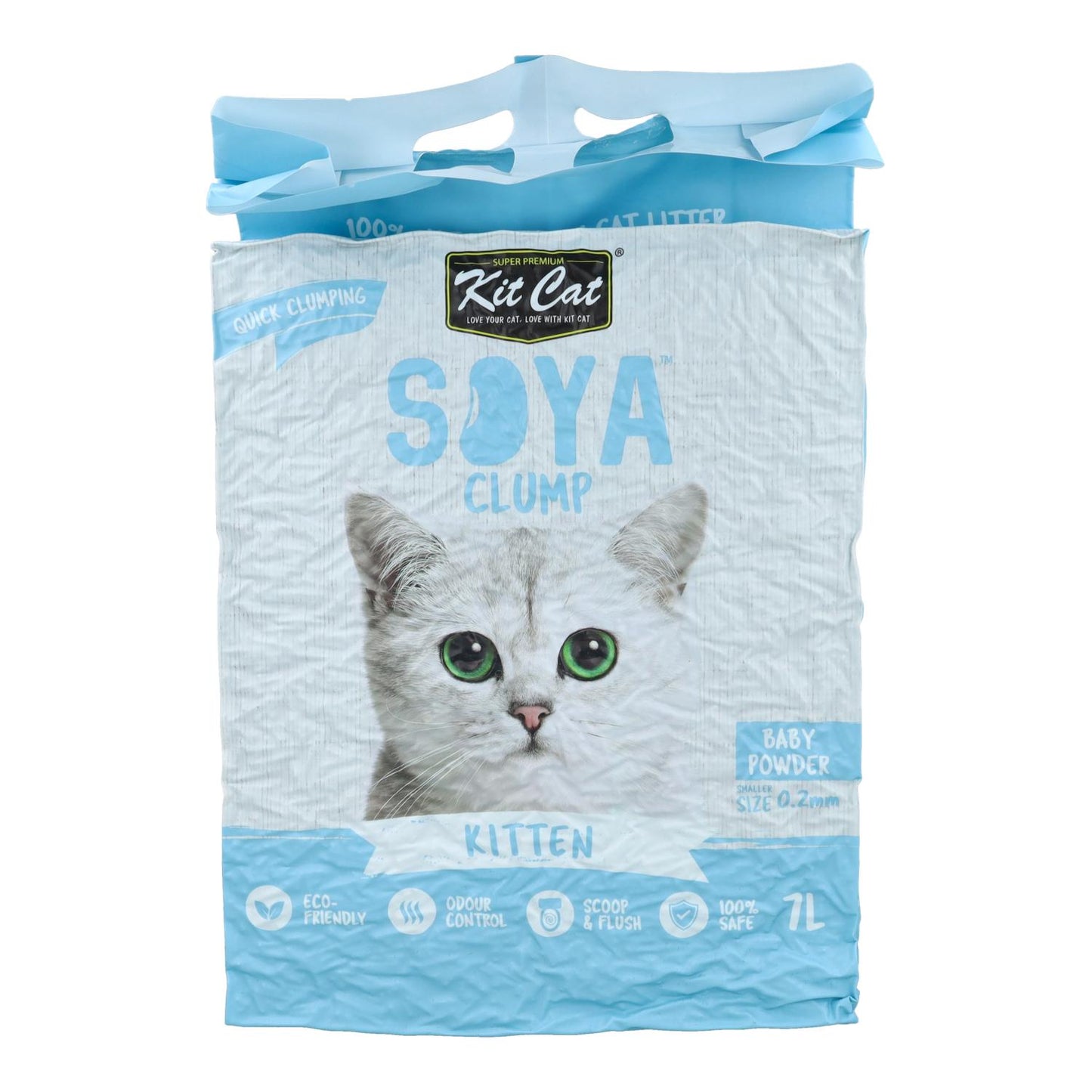 Kit Cat Arena Eco SoyaClump - Kitten Baby Powder 7 L Litière pour chat