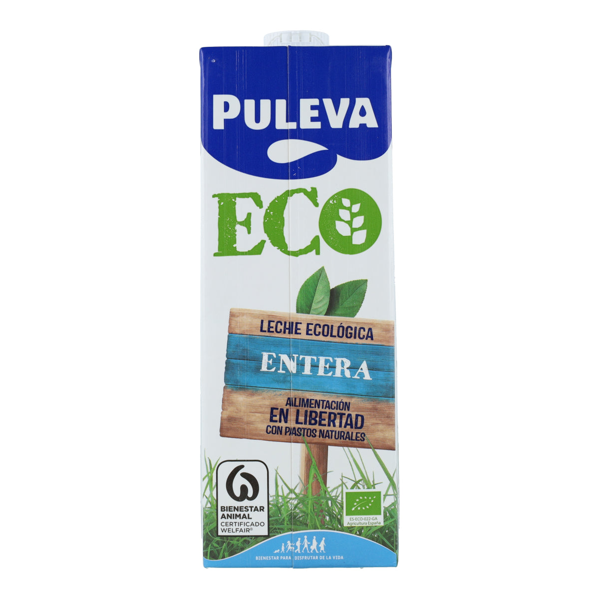 Lot de 6 bouteilles de lait entier bio Puleva, 1 L