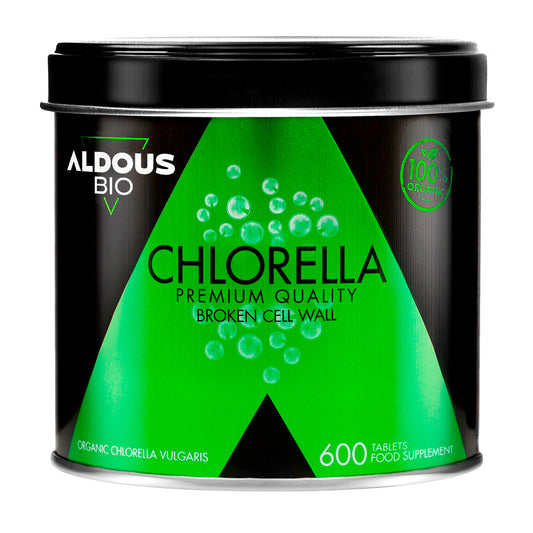 Premium Organic Chlorella, Aldous Bio, 600 tablets