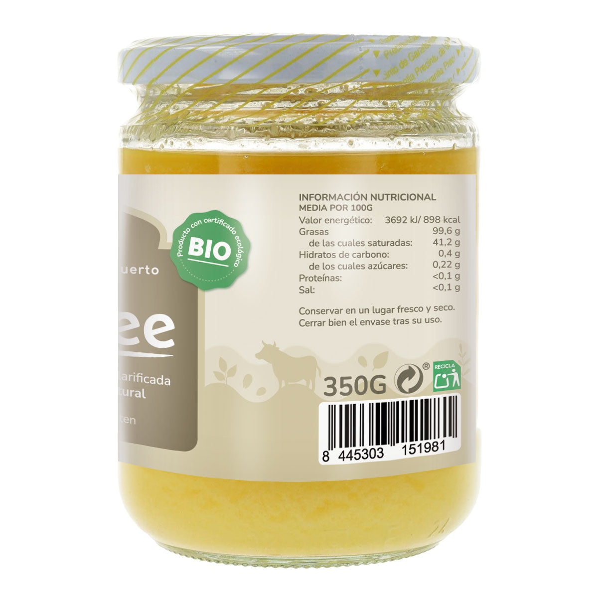 Pack 2x Ghee clarified butter ECO Planet Orchard 350 gr