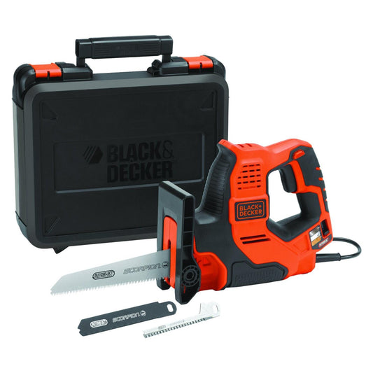 Scie Scorpion 500 W AutoSelect + 3 lames et mallette Black+Decker RS890K-QS