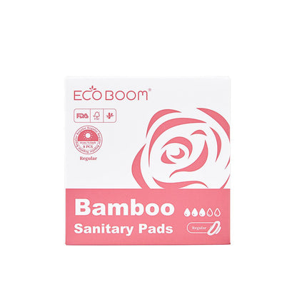 Biologisch abbaubare Bambusfaser-Kompresse Regular Ecoboom 8 Stück