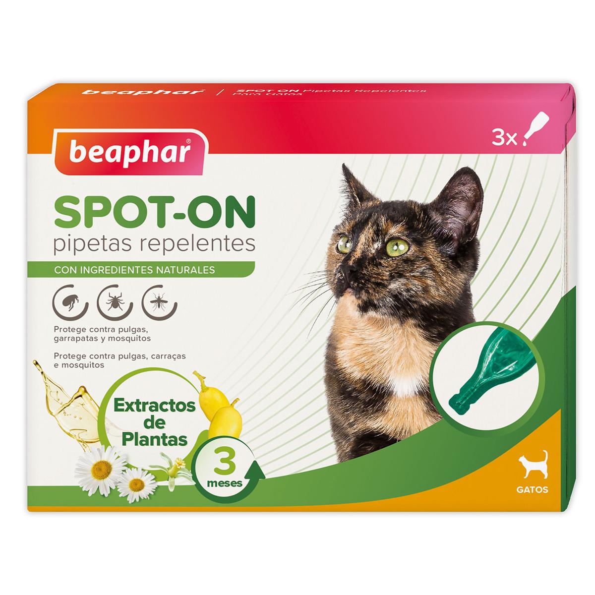 Pipette repellenti antiparassitarie naturali per gatti 3x1 ml