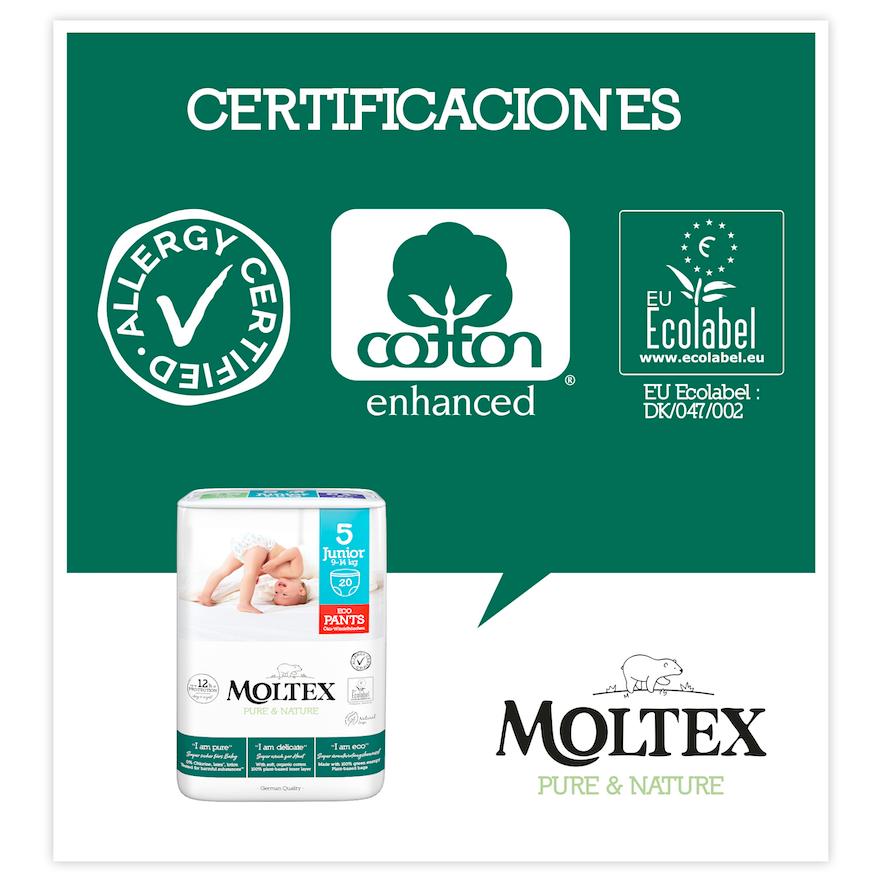 SONDERANGEBOT Moltex Pure & Nature Windeln T5 (9-14 kg), 40 Stück