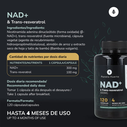NAD+ Transresweratrol Planeta Huerto 120 kapsułek