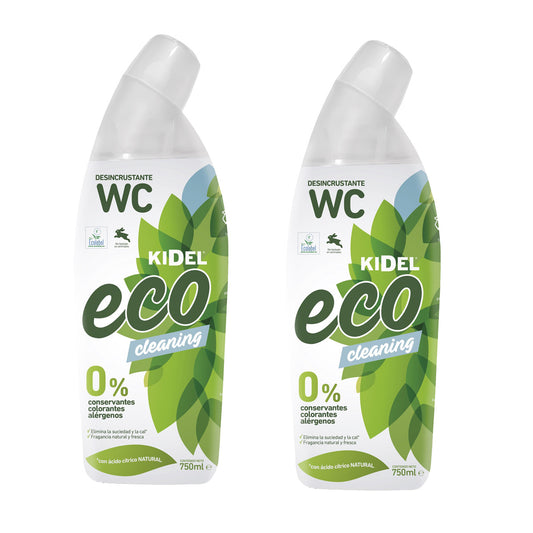 Lot de 2 gels détartrants pour salle de bain Kidel Mimidu ECO 750 ml