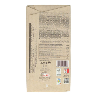 Chocolate BIO para Postres Solé 200 gr
