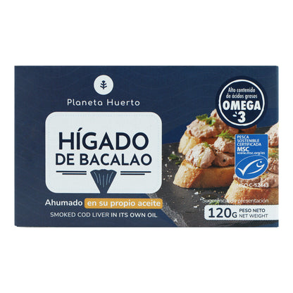 12er-Pack Kabeljauleber in eigenem Öl, Planeta Huerto, 120 g