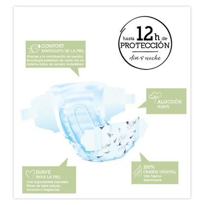 Pannolini Moltex Pure & Nature T6 (17-28 kg), 35 pezzi