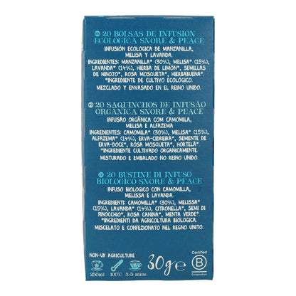 Snore & Peace Bio Cupper herbal tea 20 bags